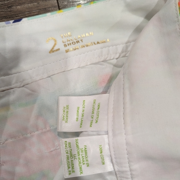 Lilly Pulitzer Size 2 Callahan Shorts Tropical Beach Resort Summer Pool Vacation - Picture 5 of 6